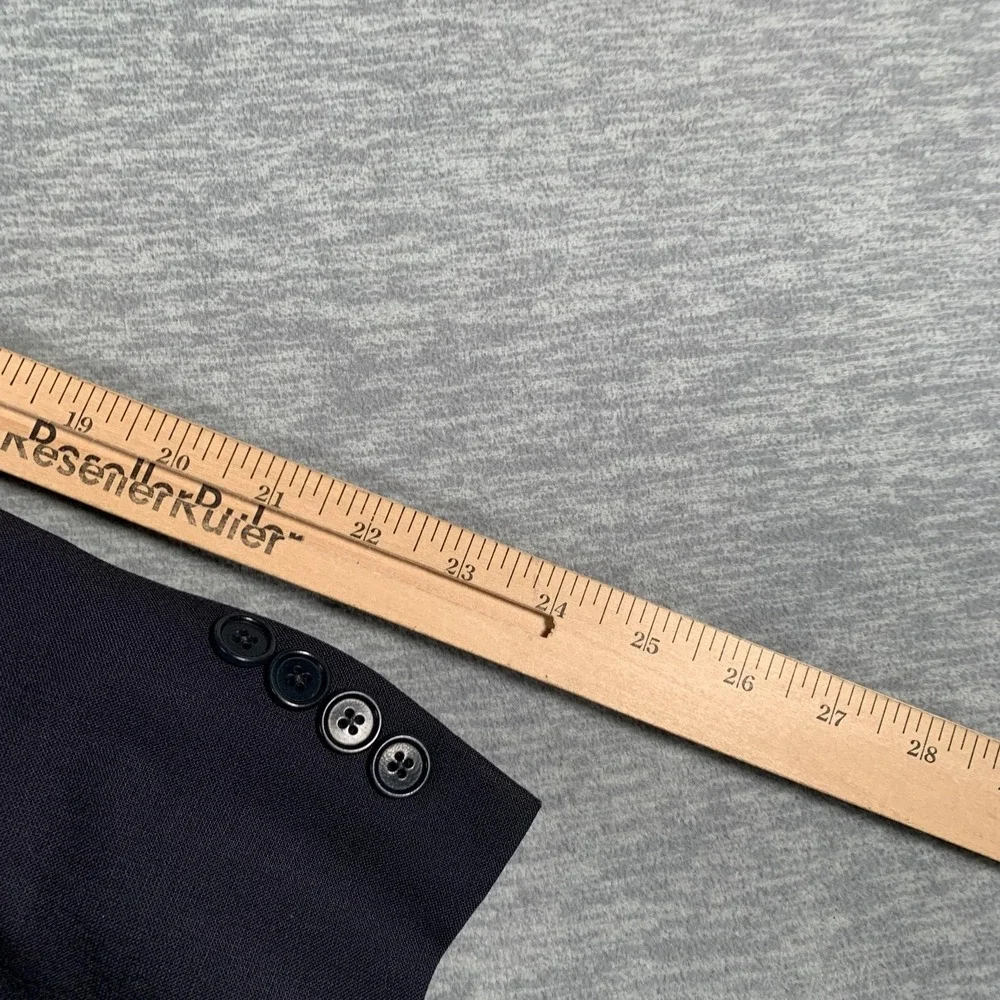 Brooks Brothers 346 Blazer Mens 42S Navy Wool Stretch 3 Button Notch Lapel Lined